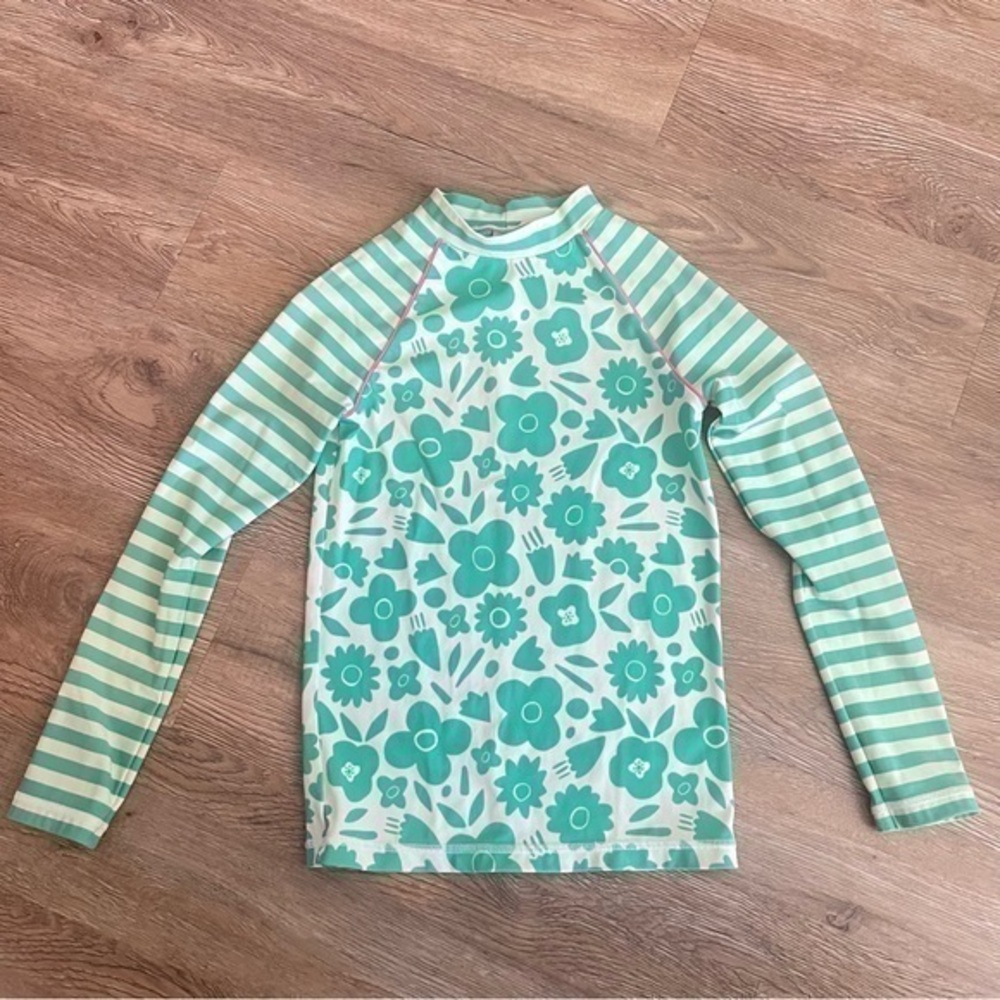 Boden Girl's Long Sleeve Swim Coverup Shirt Size 9-10 Years